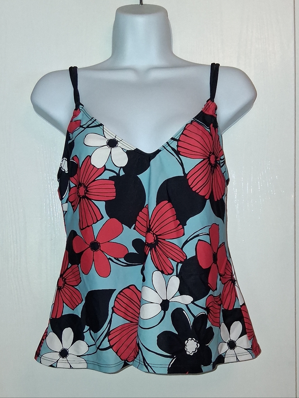 Anne Klein Tankini Swimwear Top, Sz 16